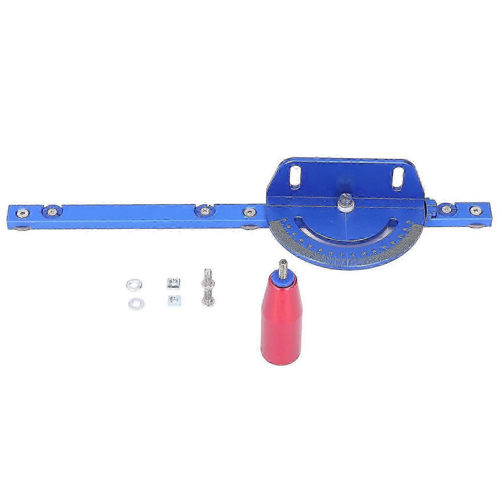Miter Gauge for Table Saw Accurate Aluminum Alloy with Push Handle Removable Retaining Disc