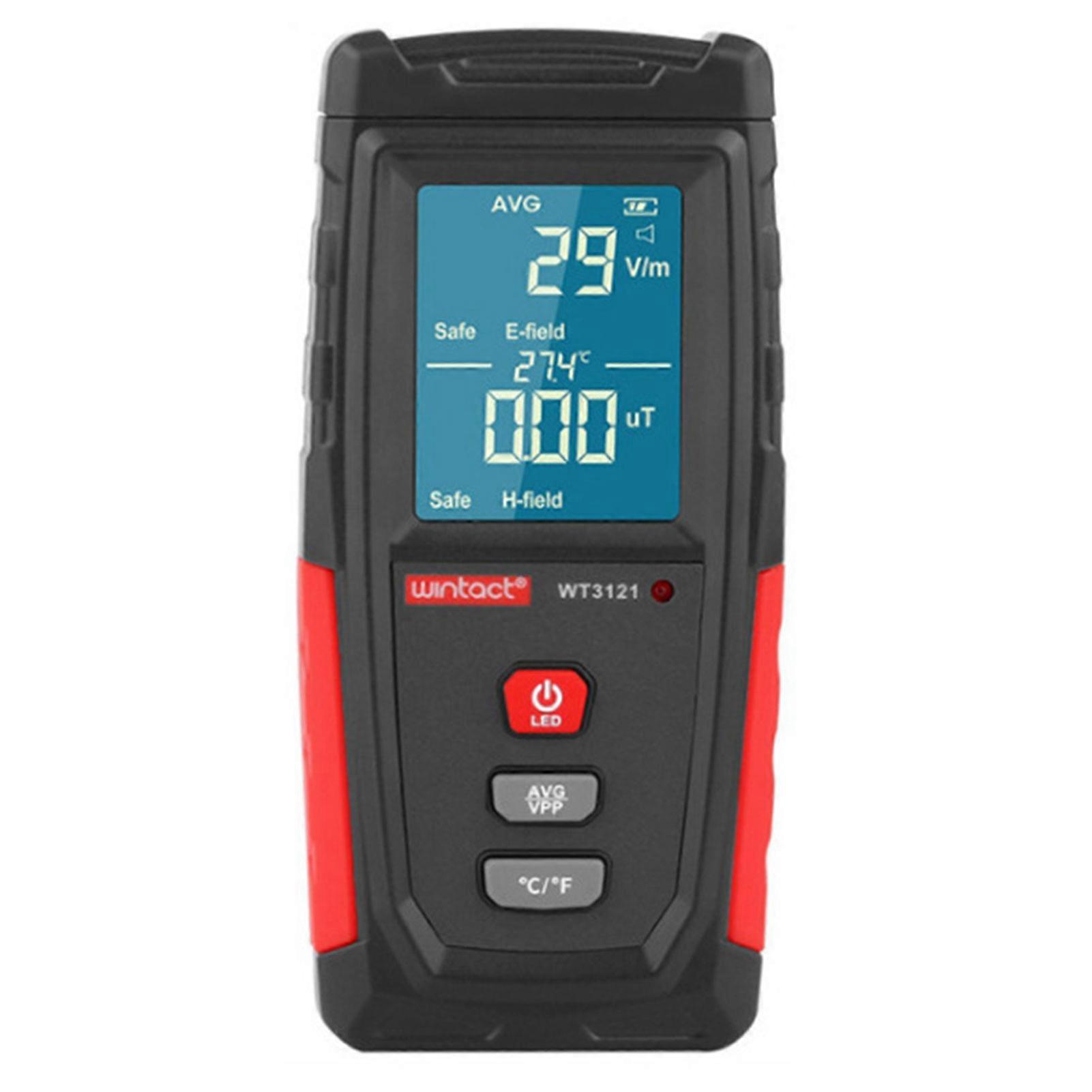 Electromagnetic Field Radiation Detector Tester Emf Meter - Rechargeable Portable Emission Dosimeter Compute