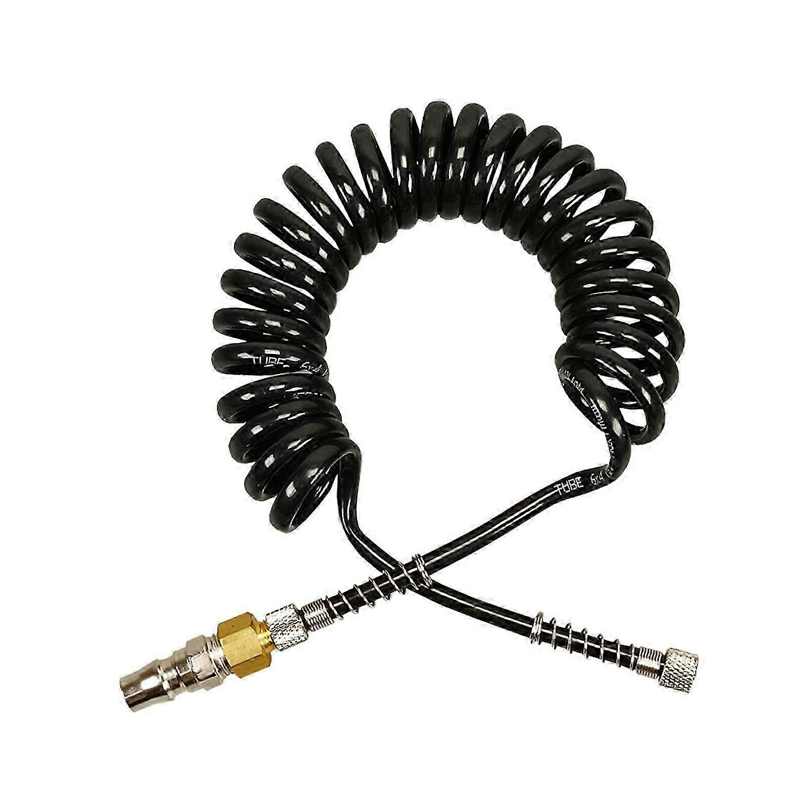 Flexible Recoil Hose Air Compressor Hose Equipped with Quick Couplers and Plugs Fittings for Wide Applications