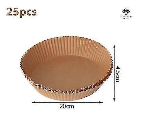 25-50pcs Disposable Non-stick Paper Round Mat For Baking