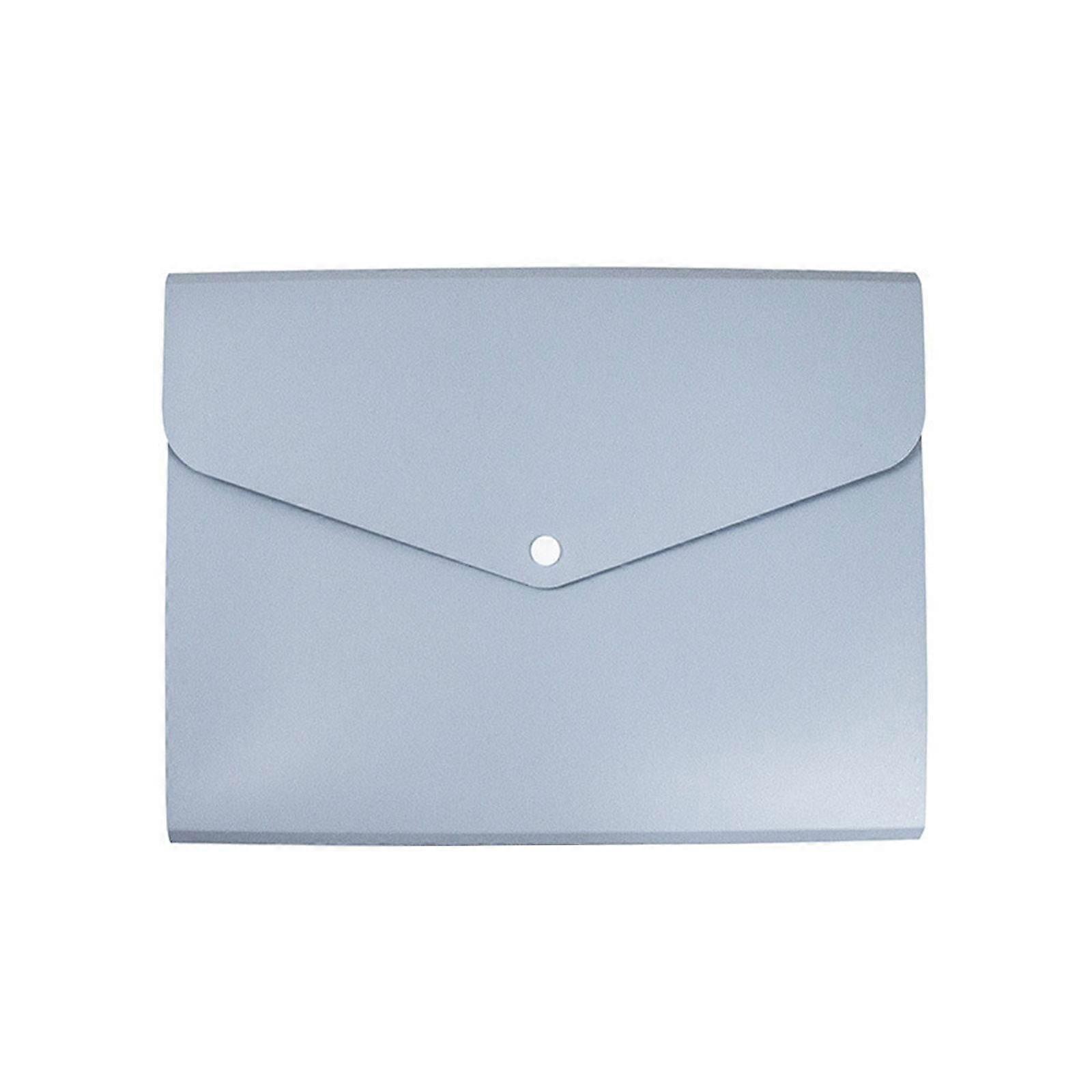 Winysin 5-Pocket Expanding File Folder A4 Size with Snap Closure, Plastic Document Organizer Pouch for School Supplies