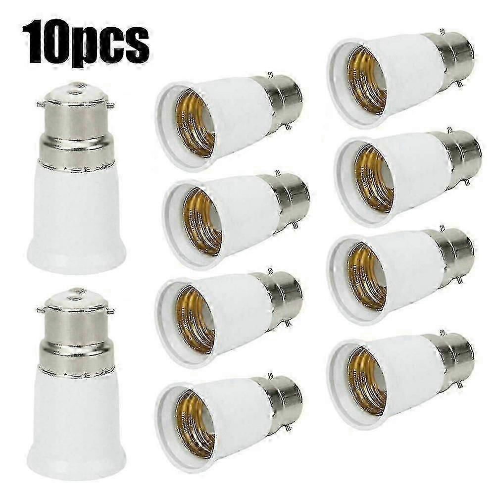 B22 to E27 Bulb Adapter Converter, Bayonet Cap to Edison Screw Holder for Light Bulb Socket Fitting