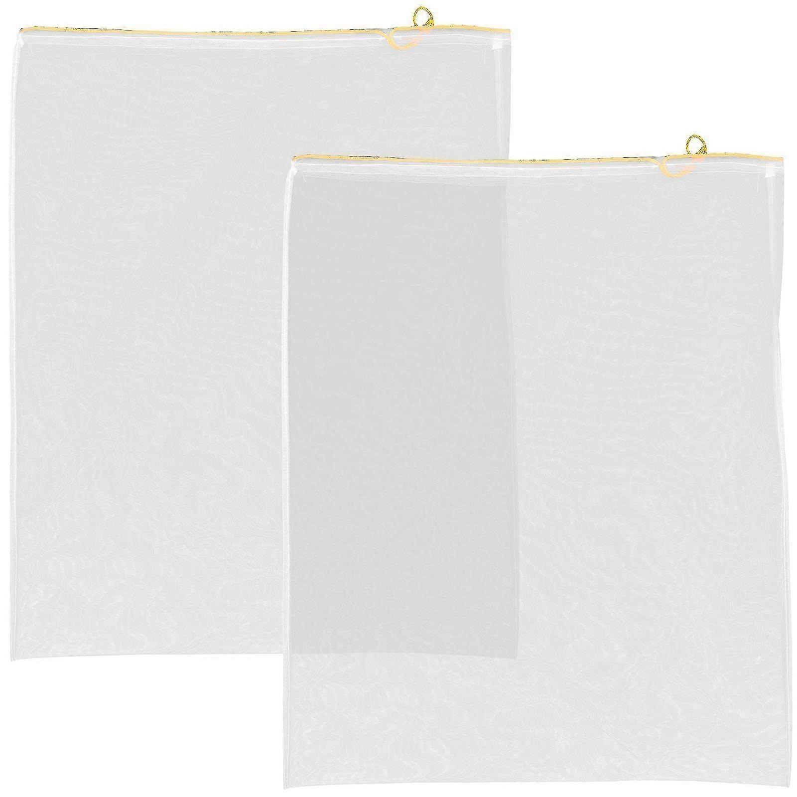 2Pcs Durable Mesh Nylon Bag Honey Filter Mesh Red Wine Strainer Bag Beekeeping Tool z