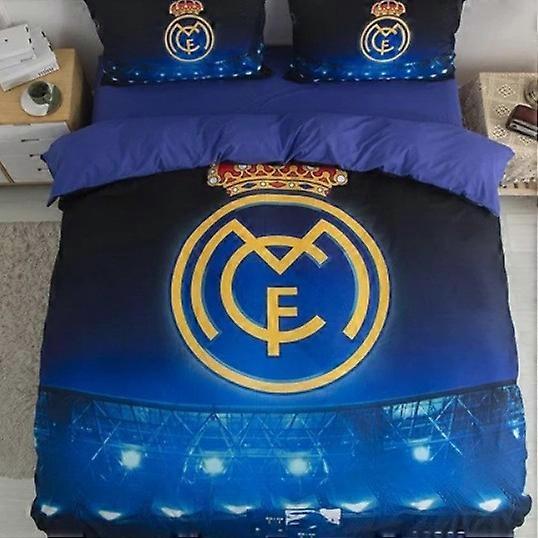 Real Madrid football pattern bedding set, pillowcase set, 3 pieces