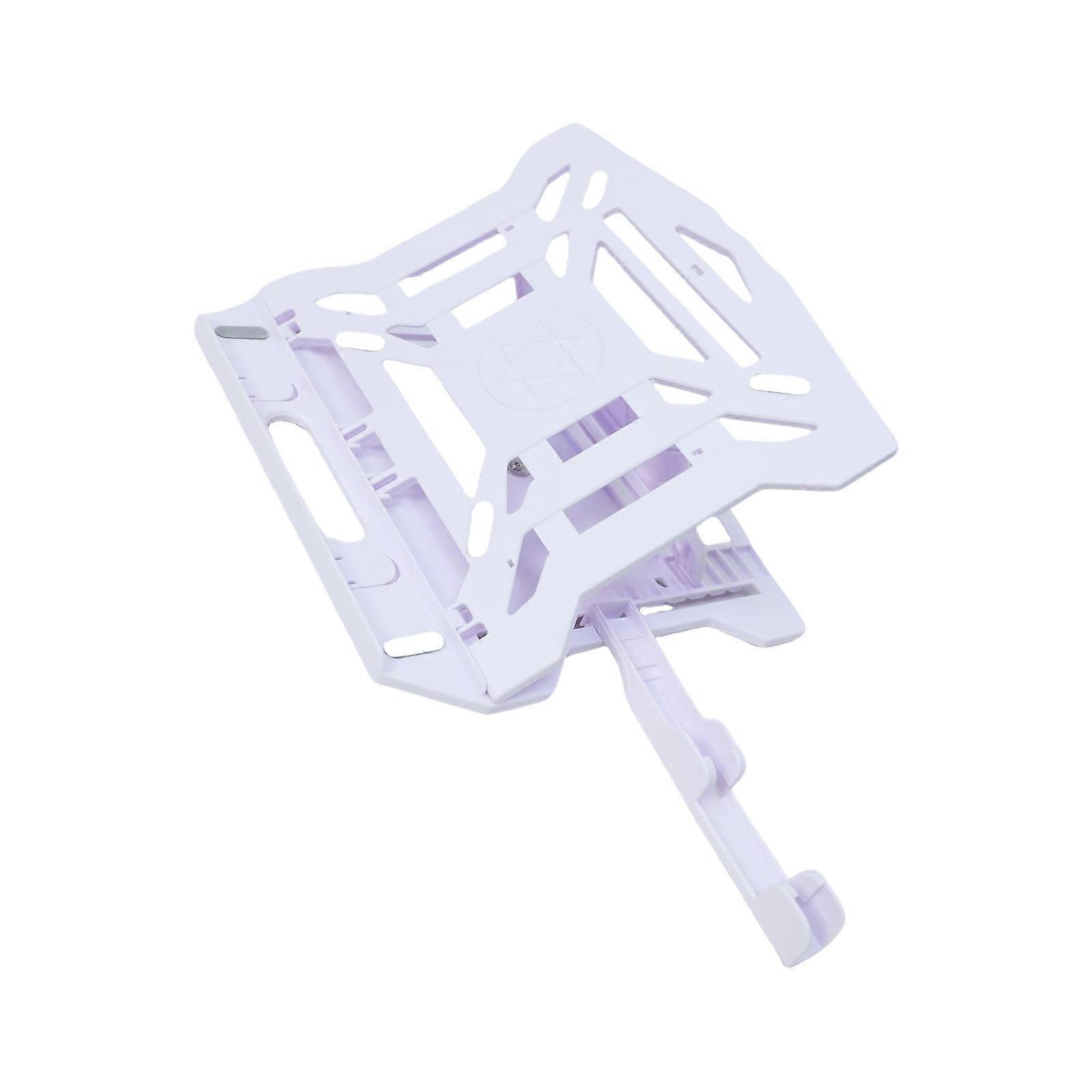 Space Saving Laptop Stand with 8 Height and AntiSlip Pad for Stable Support of 10 17 Inch Laptops  White