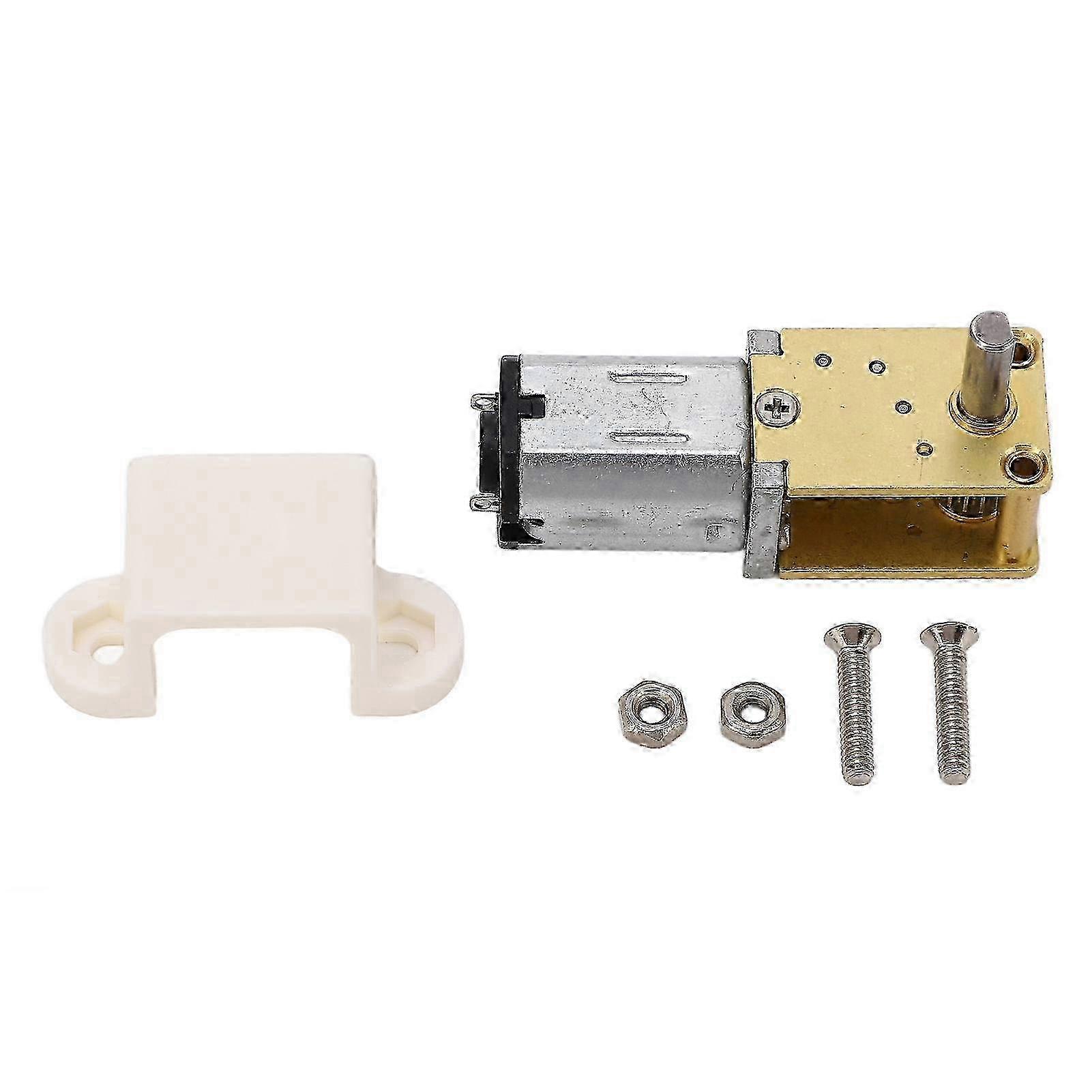 Turbo Worm Geared Motor Micro Brushed DC12V Mini Reduction 1 Shaft with Fixed Seat