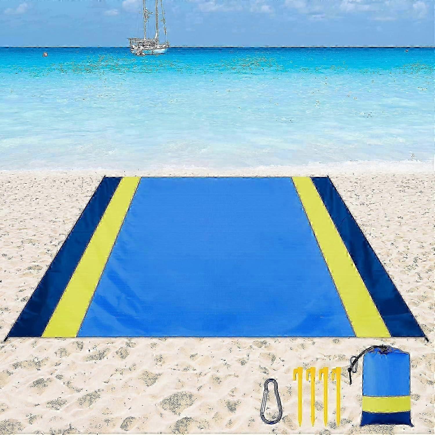 Beach Blanket Picnic Blanket 200 x210cm Extra Large Beach Mat