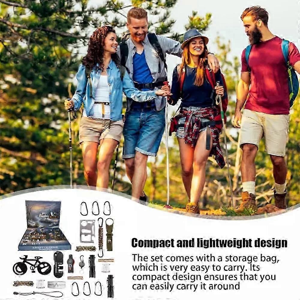 Advent Calendar Survival Kit for Men - Survival Tools Advent Calendar YC