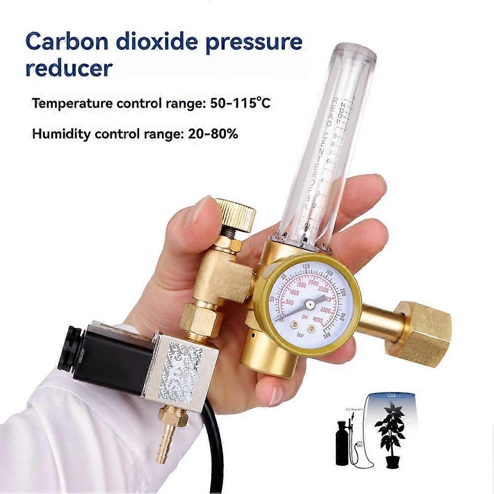 Carbon dioxide regulator Pressure gauge flowmeter Carbon Dioxide Controller CO2 Concentration Control EU plug