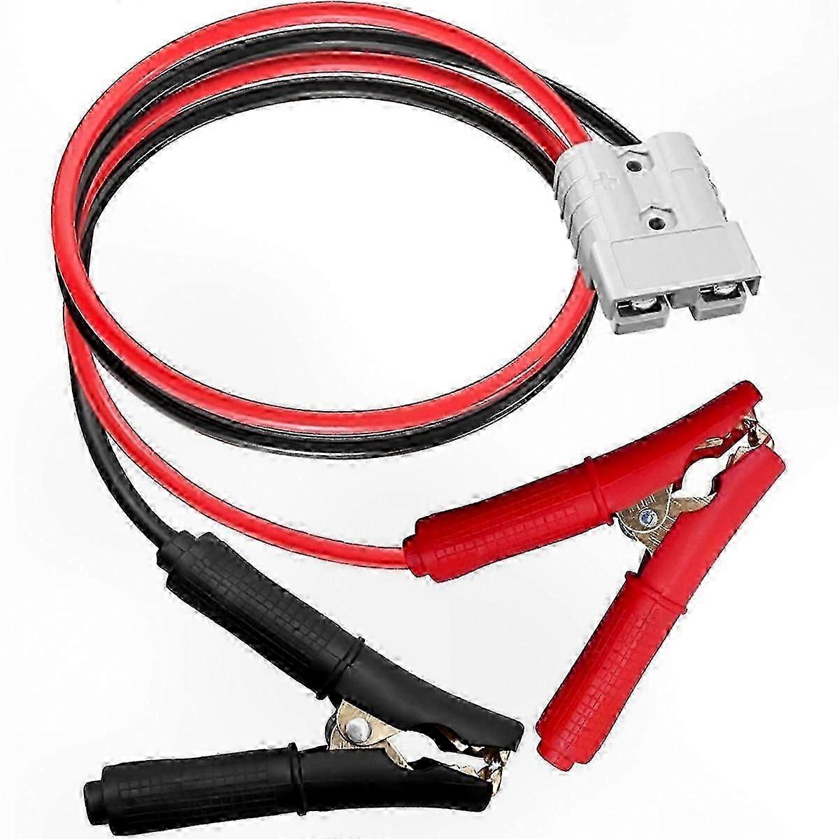 50A 600V Anderson Connector with 10AWG Battery Clip for Towing Winch Cable Quick Connect Solution