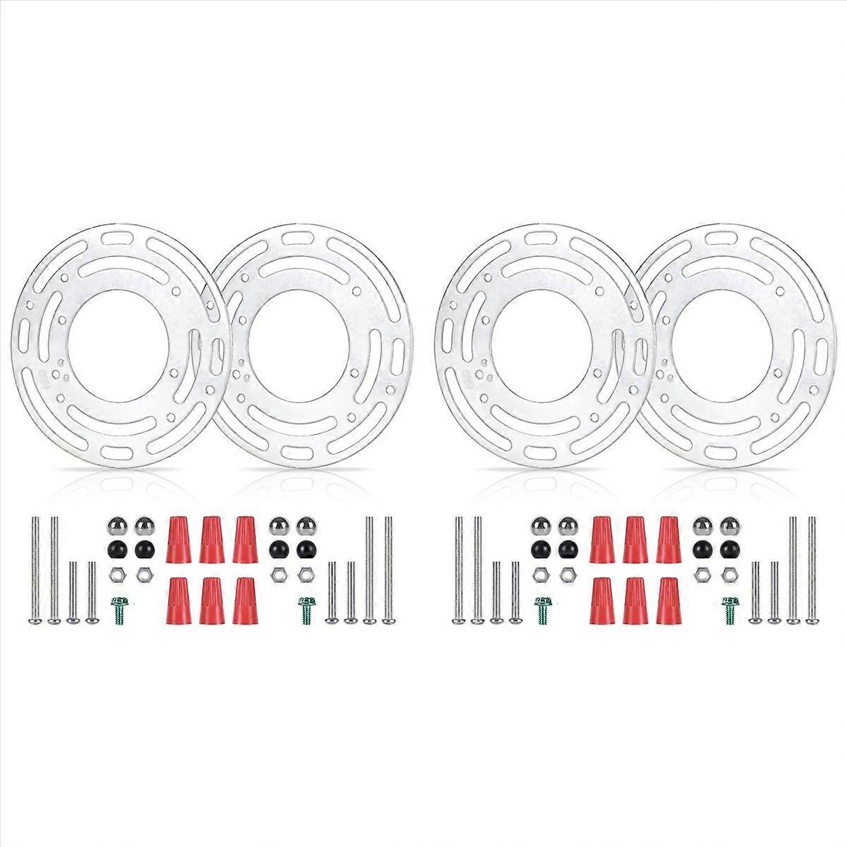 4 Pack Light Fixture Mounting Brackets, Ceiling Light Mounting Plate, Wall Light Mount Blocks with S