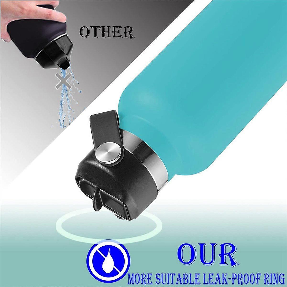 3 Pcs Flexible Handle Top Straw Lid for 18 21 24 Oz,for ,and Most Water Bottles Cap Replacement