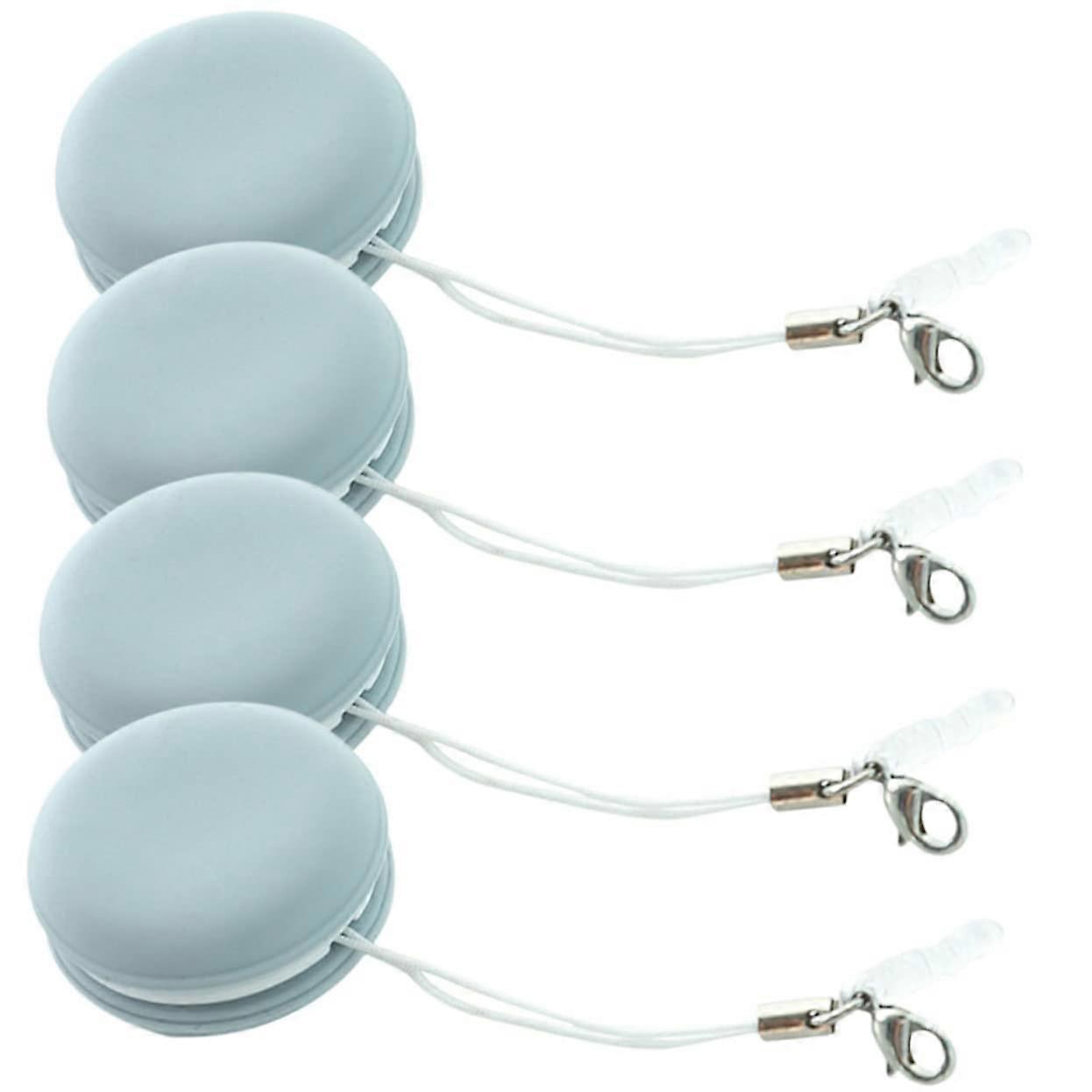 Phone and Glasses Cleaning Cloth Set of 12 Macaron Shape AntiFingerprint Portable Wipes Sky Blue