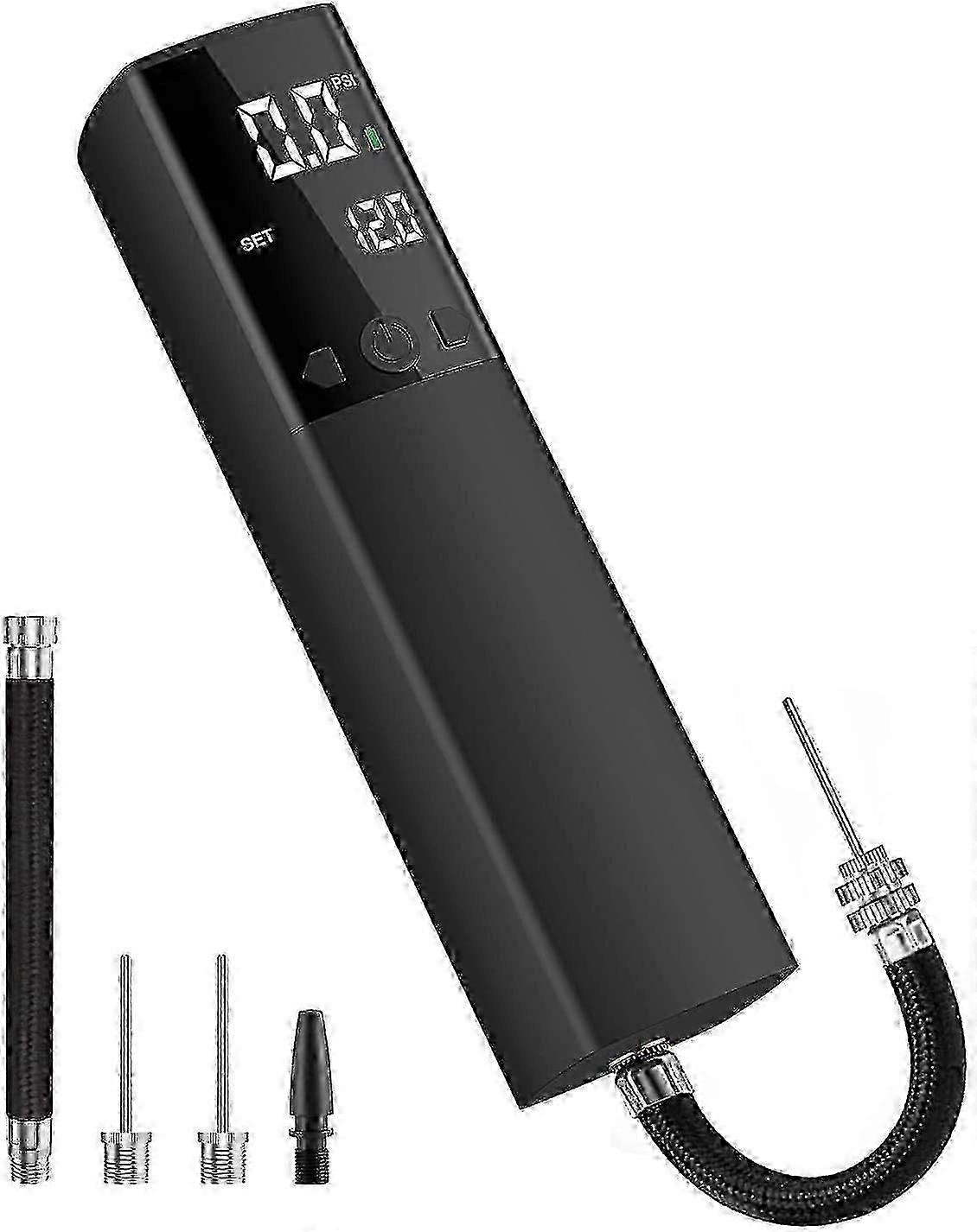 Smart Electric Ball Pump Digital LCD Pressure Gauge with 2 Needles 1 Nozzle Fast Inflation