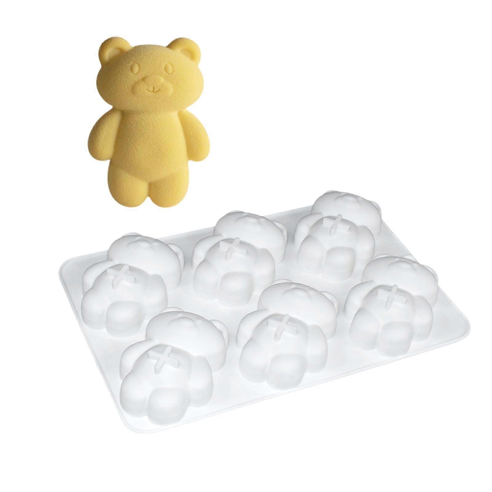 Nonstick Silicone Bear Shape Baking Mold for Mousse Cake Cupcake Pudding Chocolate Ref: 7880