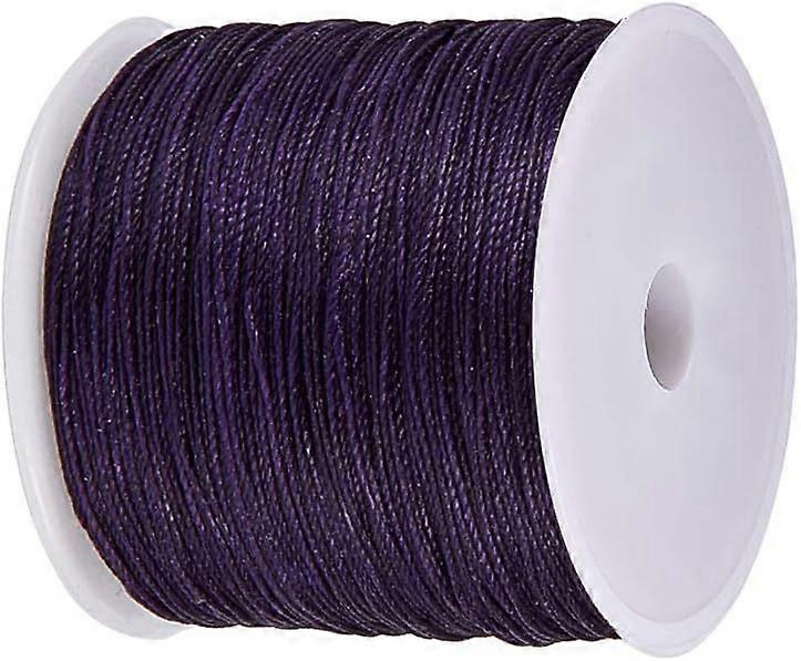 116 Yards Waxed Cord Polyester Waxed Polyester Thread 0.5mm Round Rattail Waxed Beading String Cord for Jewelry Bracelet Making Macrame Crafting DIY L