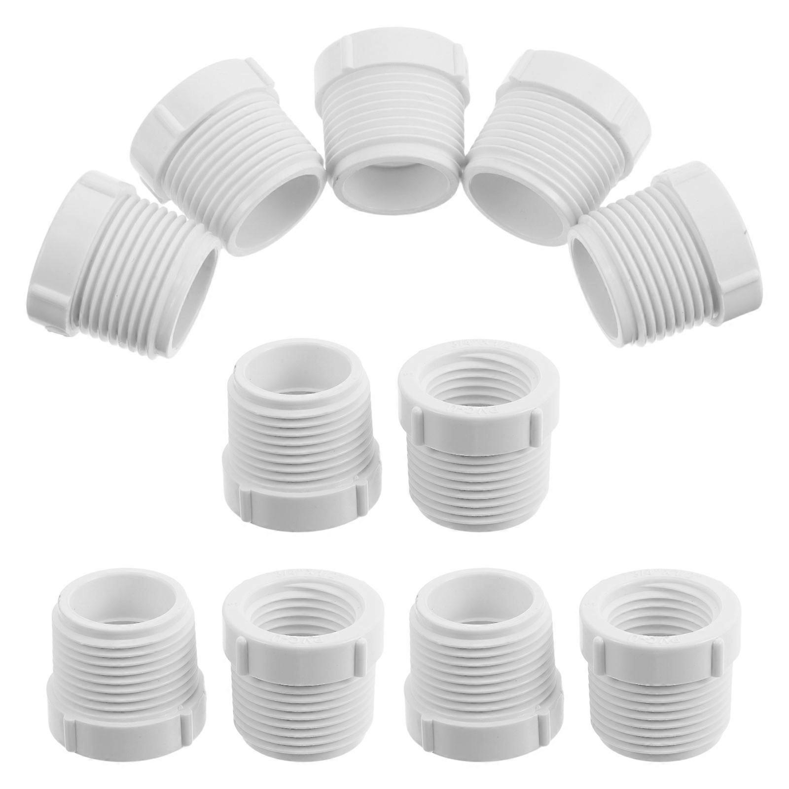 PVC Pipe Fitting 12Pcs for Reusable Leak-Proof Coupling with Threaded Connection