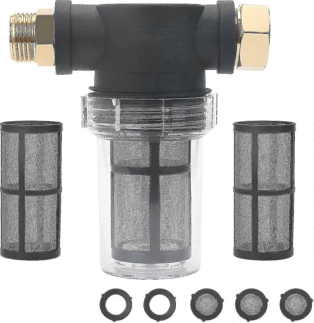 3/4" Garden Hose Filter For Pressure Washer Sediment Filter Water Filter Water Filter With 2 X 100