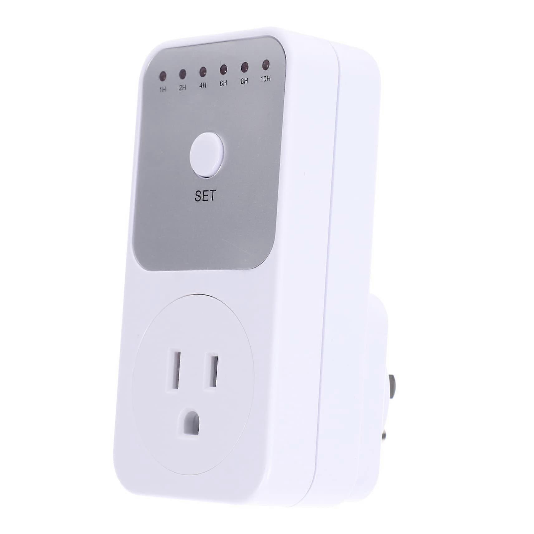 Outlet Timer with Adjustable Countdown Plug, Energy Saving Automatic Power Off for Indoor Lights and Appliances