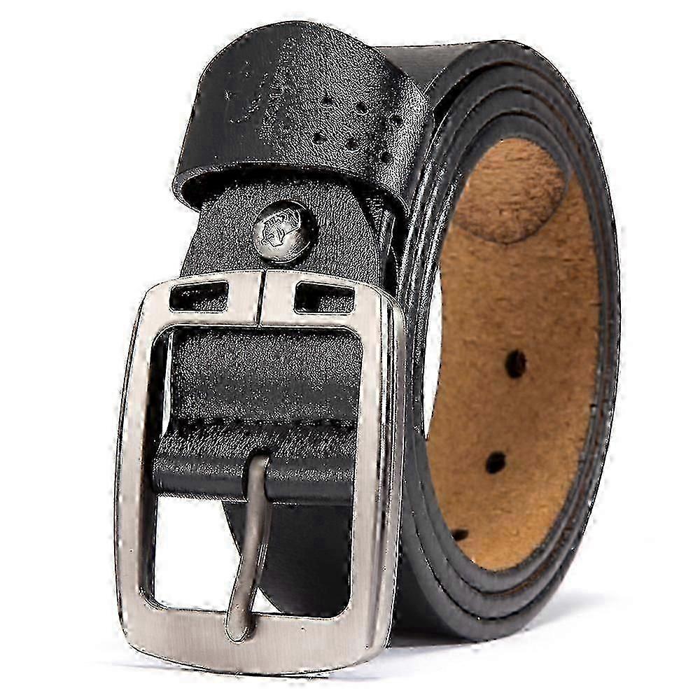 خمر جلد البقر جلد طبيعي مصمم أحزمة رجالية مع مشبك دبوس للجينز - أحزمة الخصر الفاخرة عالية الجودة