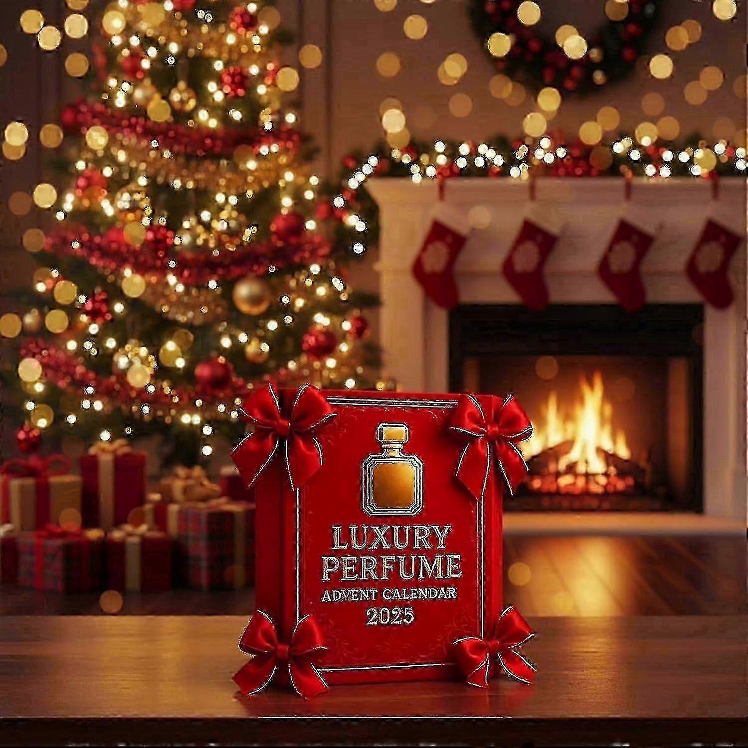 Luxury Perfume Advent Calendar 2025: 24-Day Christmas Countdown with Premium Acrylic Ornaments & 2D Perfumes Box Set