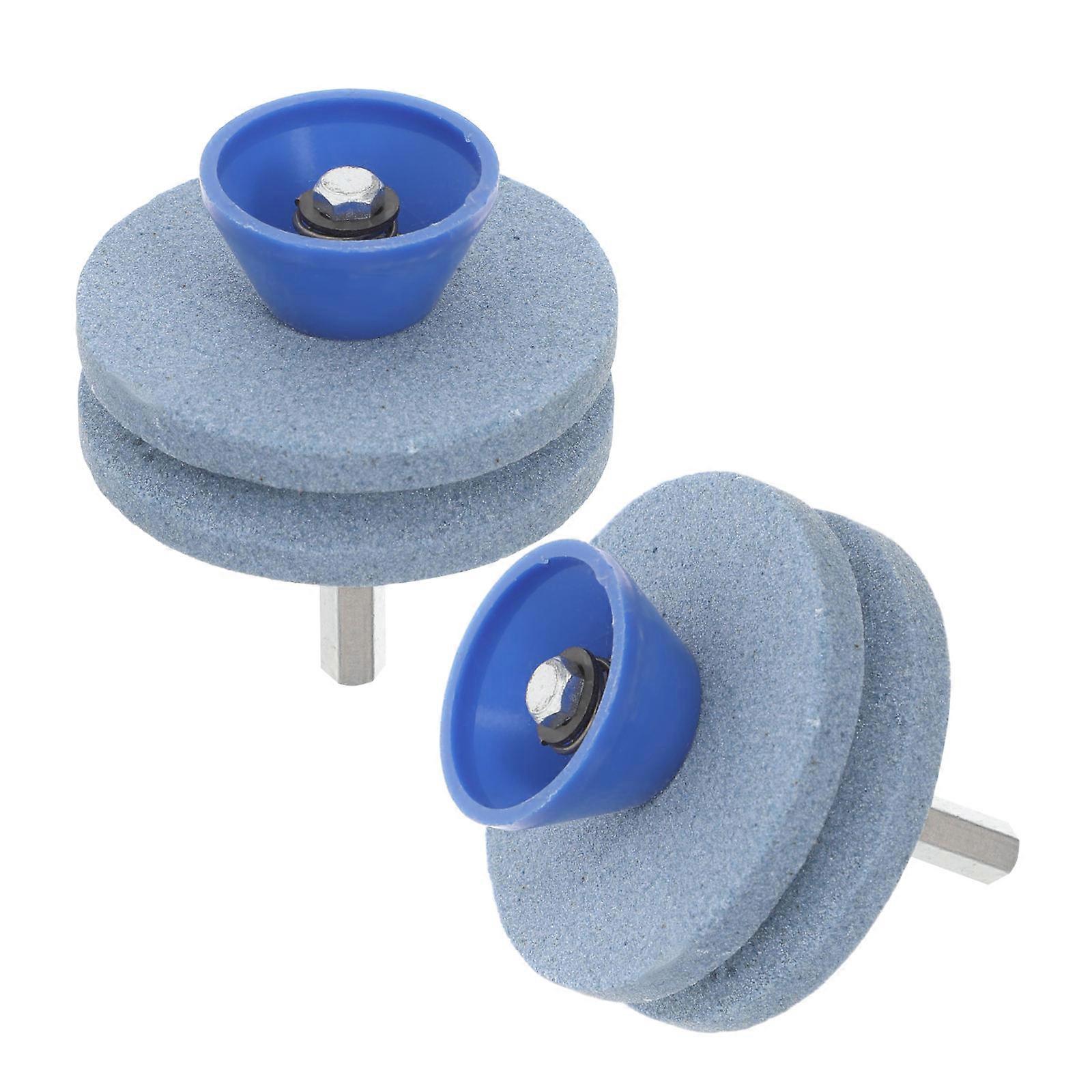 Universal Lawn Mower Sharpener Tool for Fast Sharpening 2Pcs