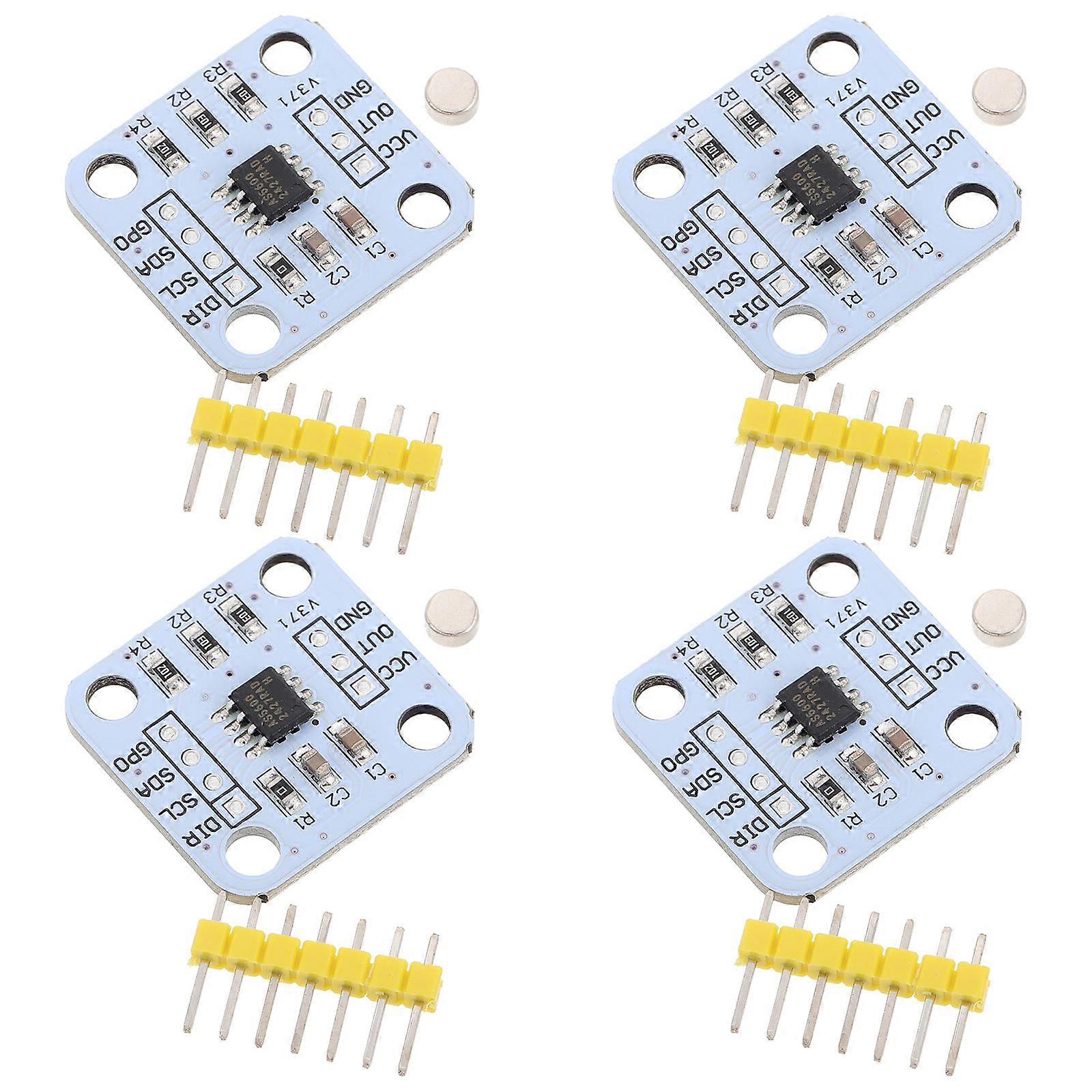 Magnetic Encoder High Precision Angle Sensor Module for Mechanical Equipment 4Pcs