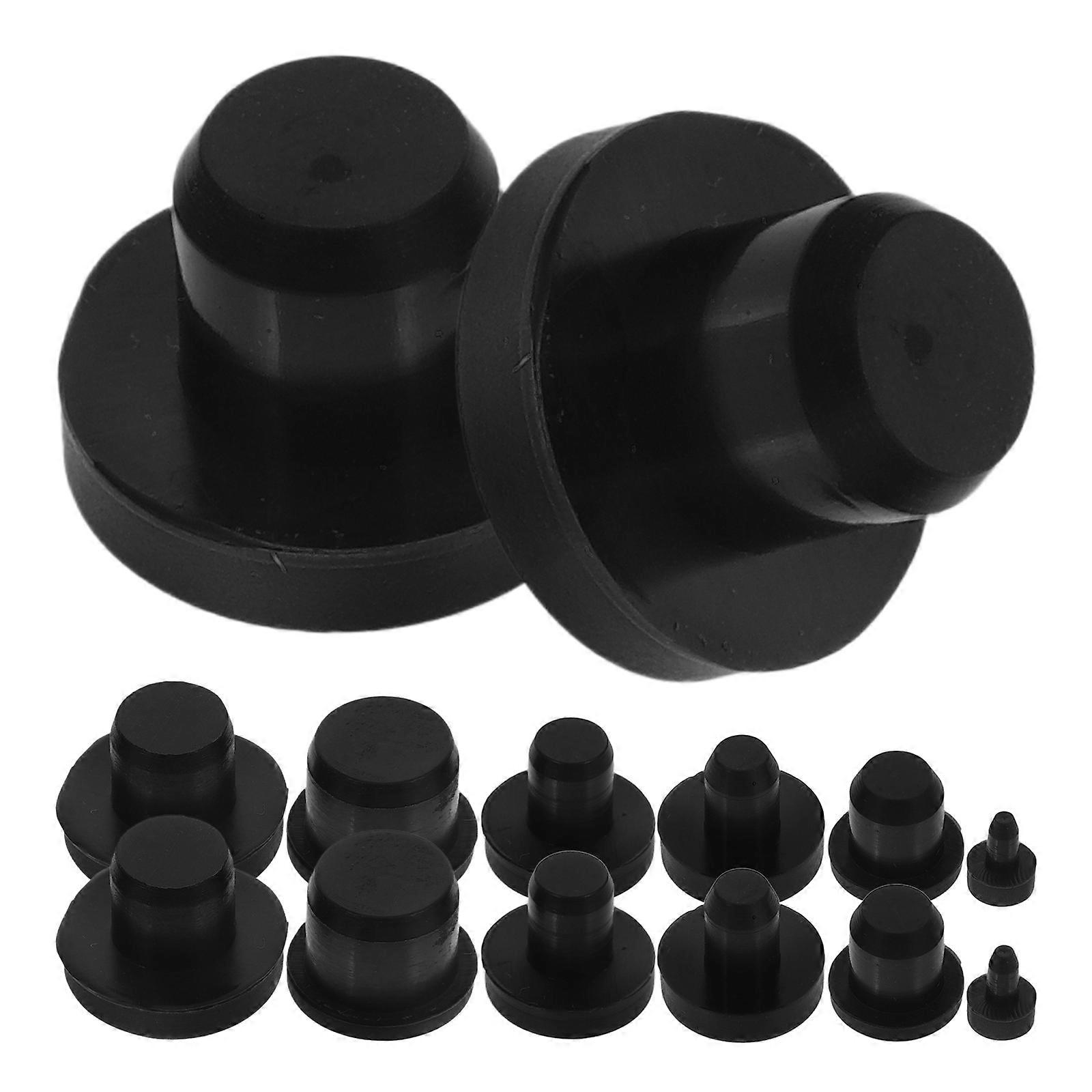 Reusable Silicone Stoppers for Wine Bottles 1Set Versatile Black