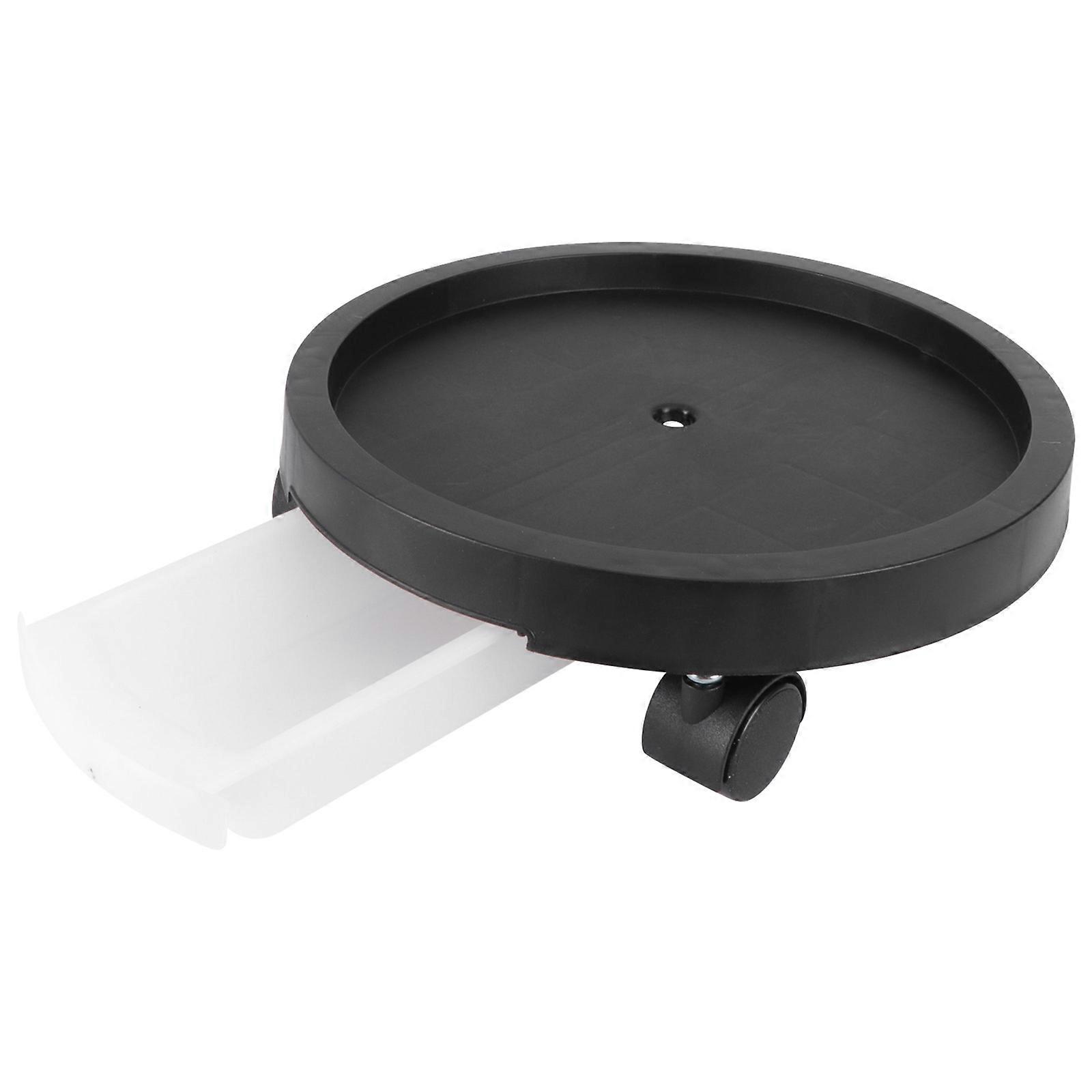 Flowerpot Tray Plastic Flower Pot Base with Removable Wheels 2Pcs