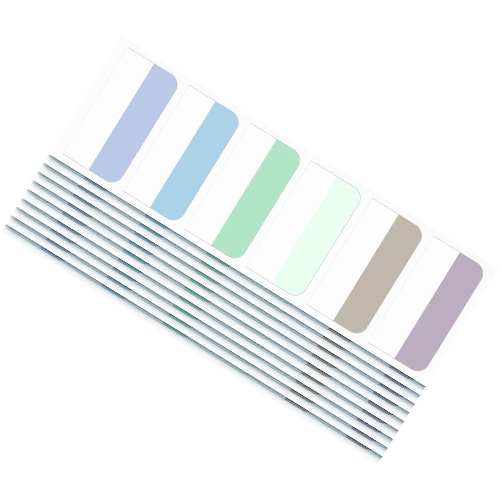 10 Pcs Sticky Index Tabs Reading Tabs Self-adhesive Sticky Notes Page Markers Stationery Supplies for Students Teachers  Retro color large
