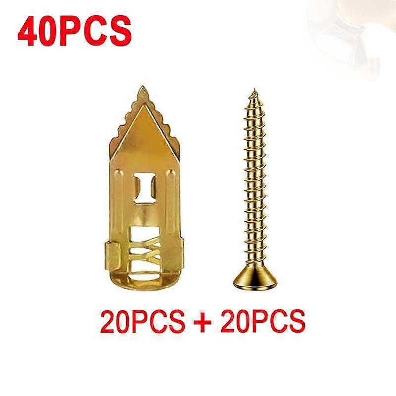 Double Quantity��Premium Case��-120 Pcs Self Drilling Drywall Anchors with Screws,60 Sheetrock Anchors (0.47x1.18 Inch) & 60 Zinc Expansion Sc