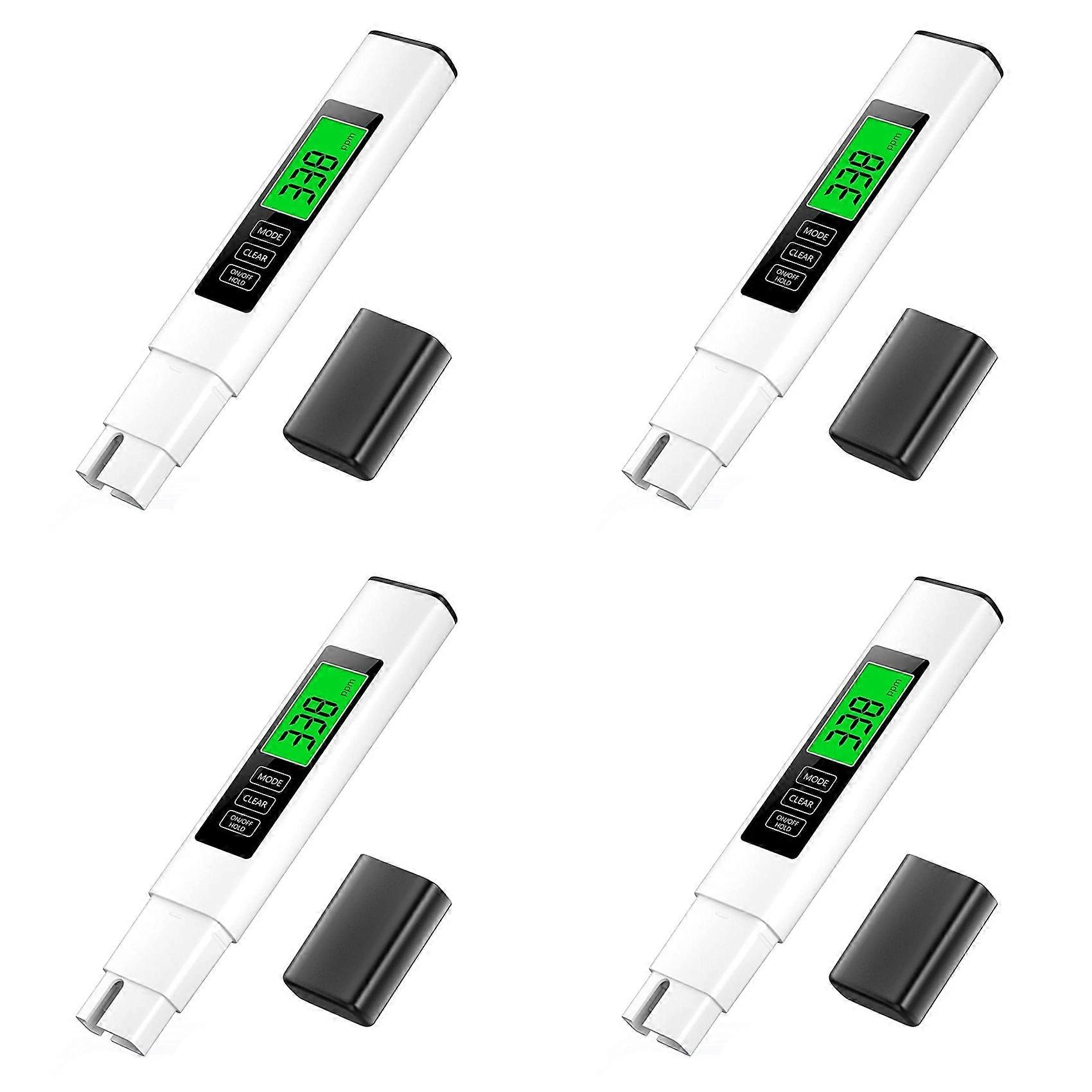 4X 3-in-1 TDS Water Quality Tester High Accuracy Digital Water Testing Kit for Drink Water Water Tester Integrated