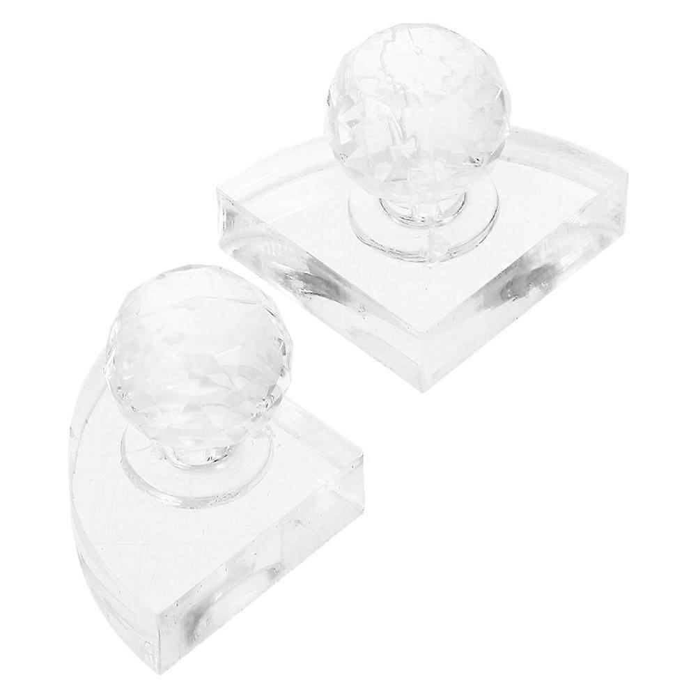 Transparent DIY Eyeshadow Pressing Tool for Beauty Use 2Pcs Compacting Tool