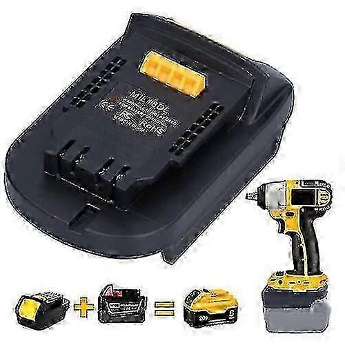 Adapter for Milwaukee M18 Battery Compatible with Dewalt 20V Tools