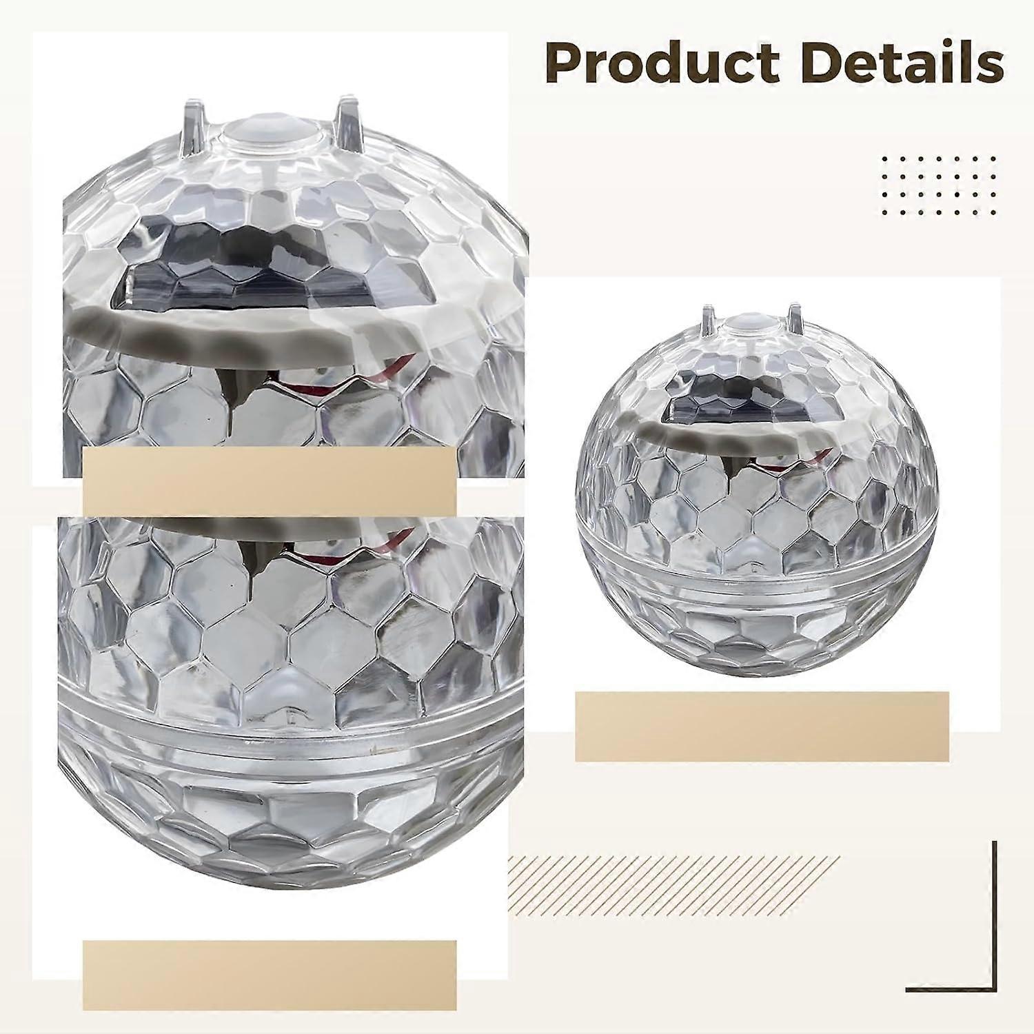 Solar Pool Lights Waterproof IP44 Floating MultiColor LED Spheres for Outdoor Pond Yard 2Pack