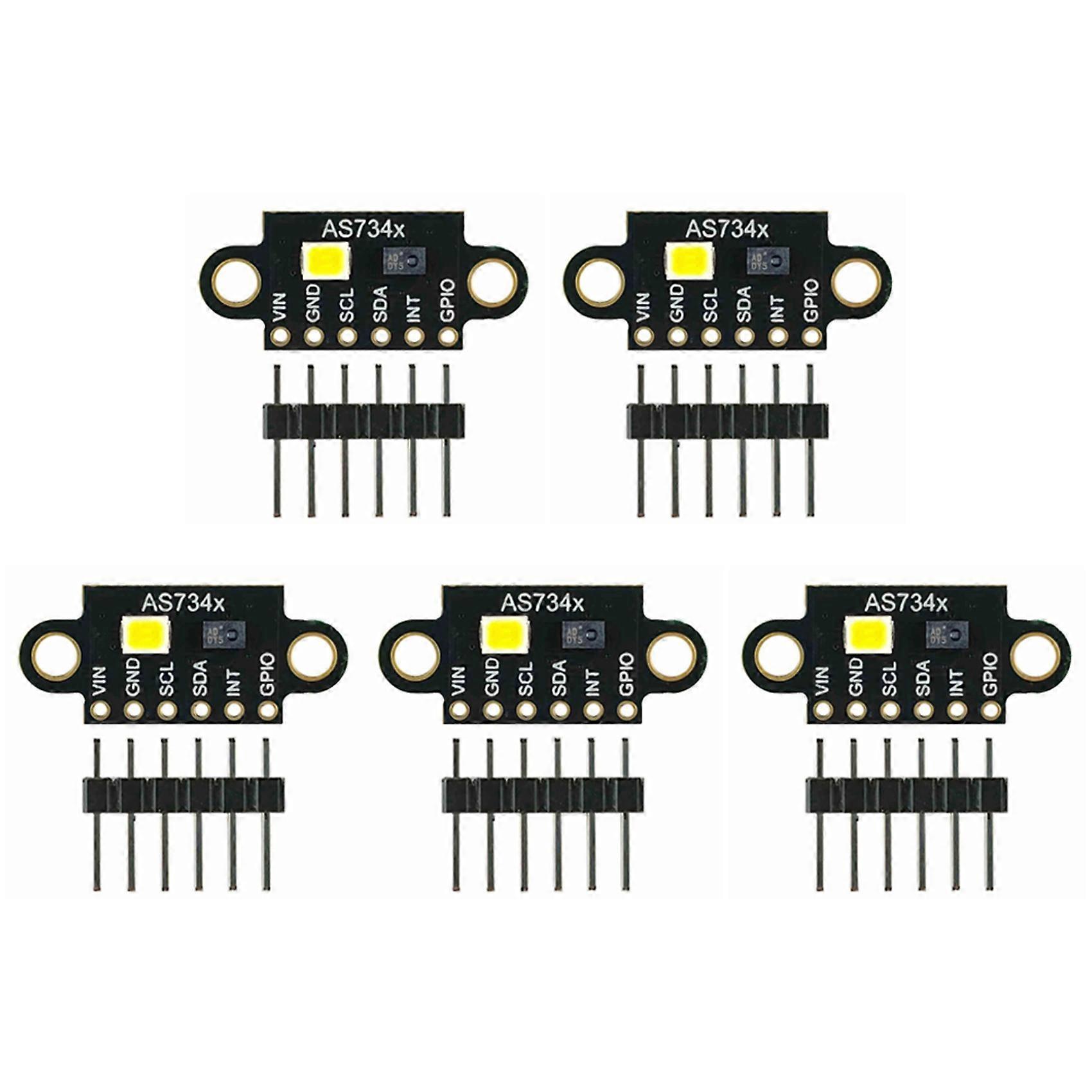 5X GY-AS7341 Visible Infrared Color Spectrometer Sensor Module Illuminance Color Measurement Detection B