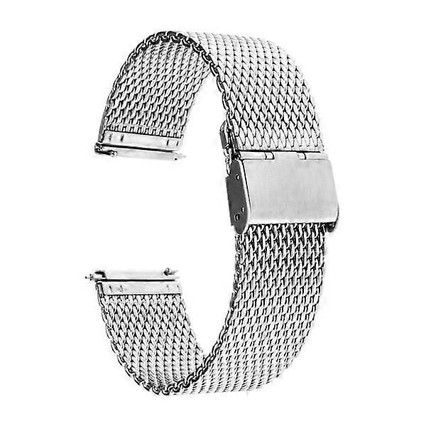 Mesh watch strap Silver 22mm