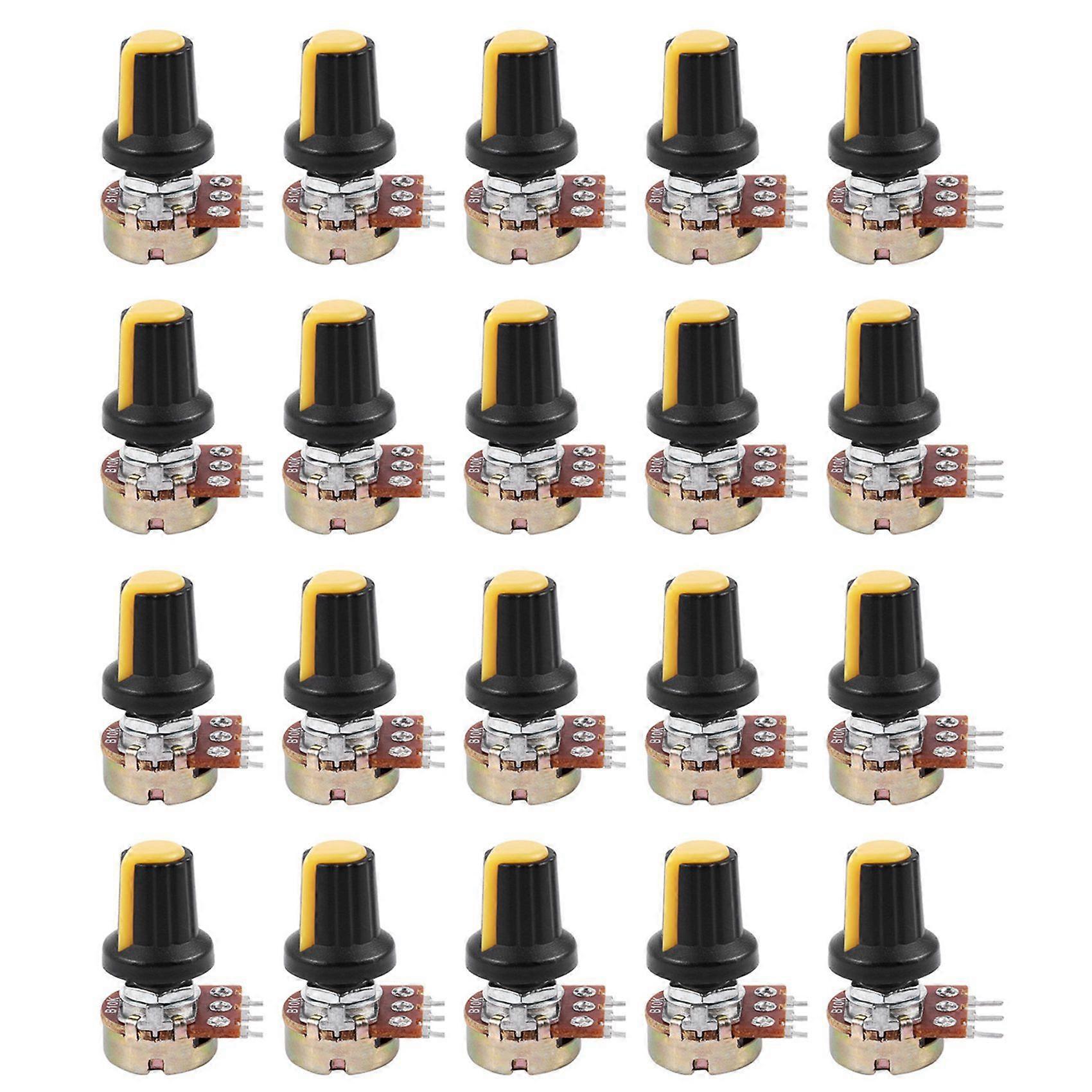 20pcs 10K OHM 3 Terminal Linear Taper Rotary Audio B Type Potentiometer