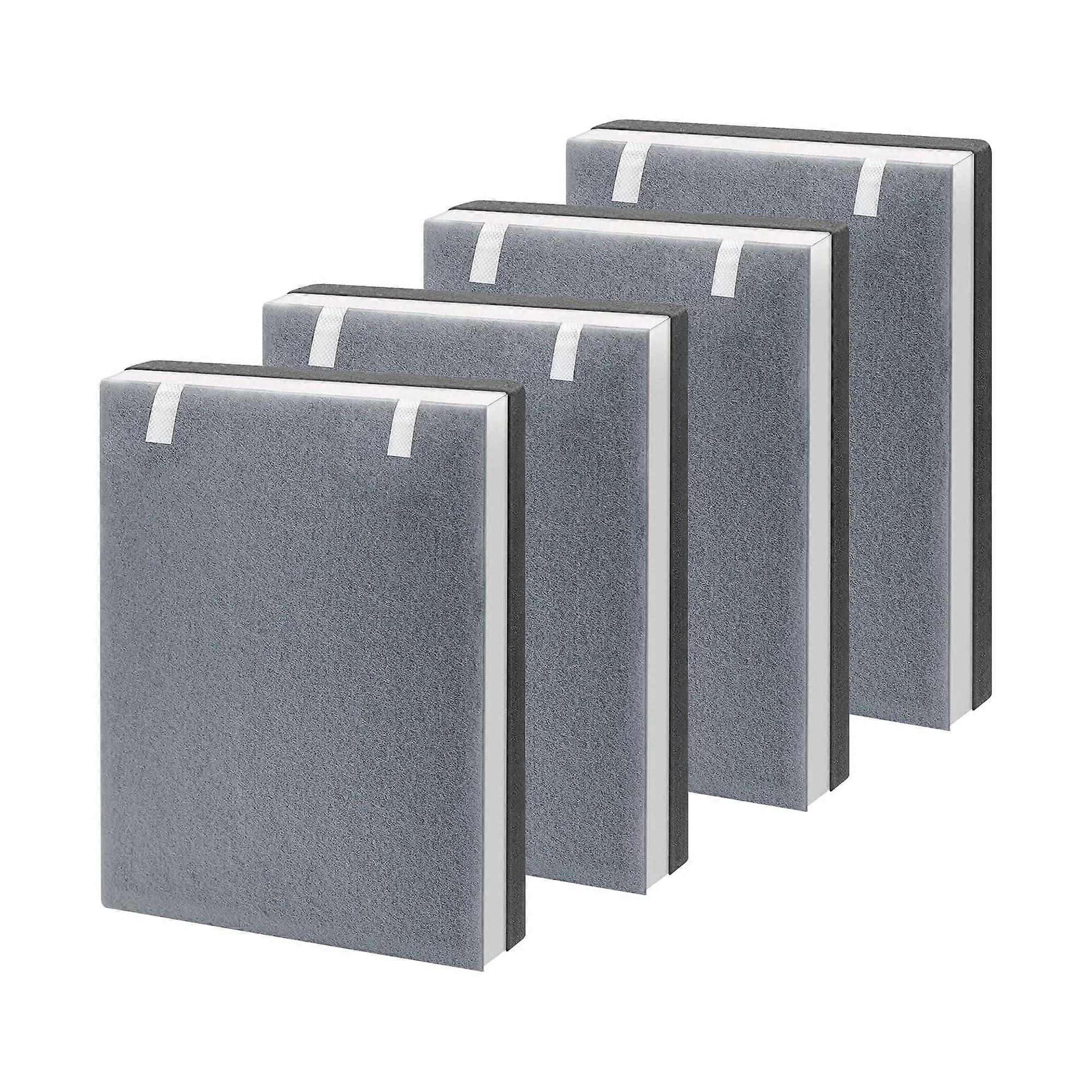 4 Pack Replacement Filter for LEVOIT Vital 100, H13 True HEPA and Activated Carbon for Odor Removal