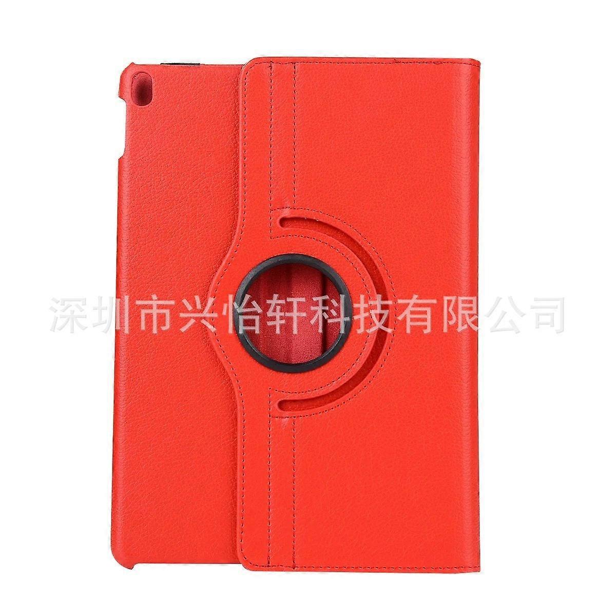 Stylish Case For Ipad Pro 11 2024 Red Rotating Leather Stand