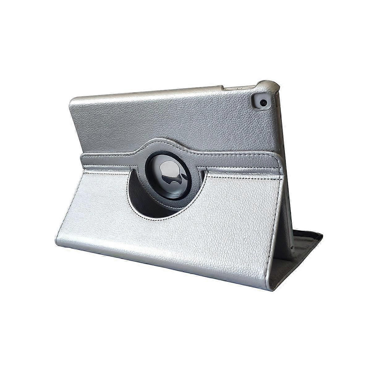 Case For Ipad 2020 8 10.2" Silver For 9" Litchi Texture Rotating Leather No1323