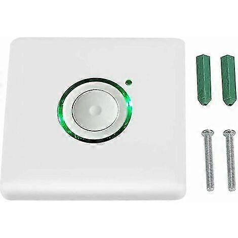 Wall Timer Switch, AC110 220V Outdoor LED Touch Delay Timer Switch 16 Levels Delay Settings Countdown Timer