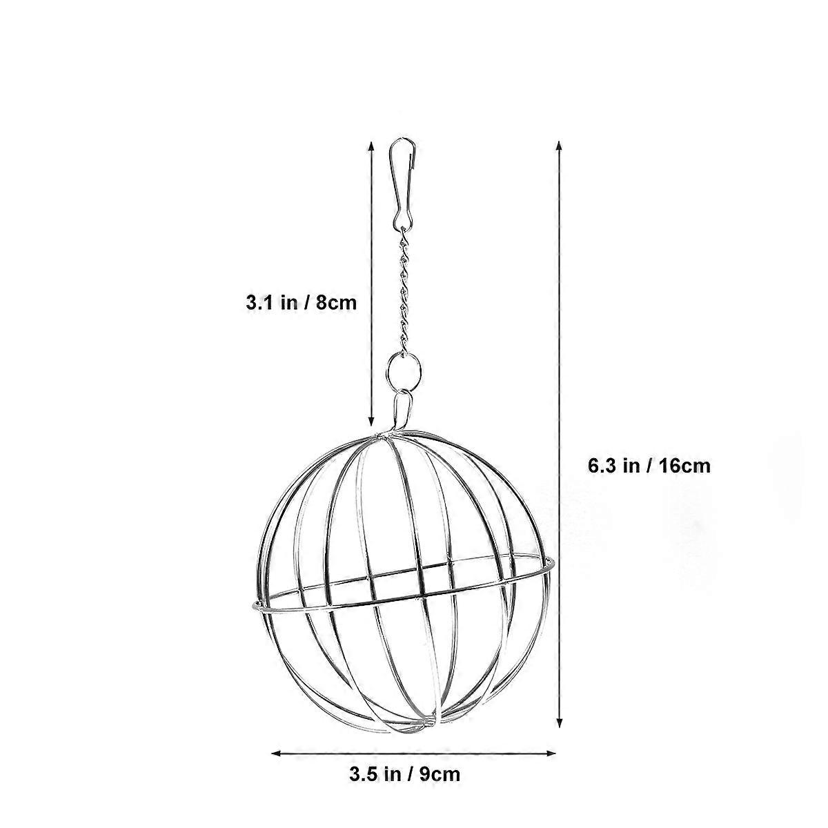 Grass Feed Dispenser Ball Sphere for Pets with Hanging Design 2Pcs Set