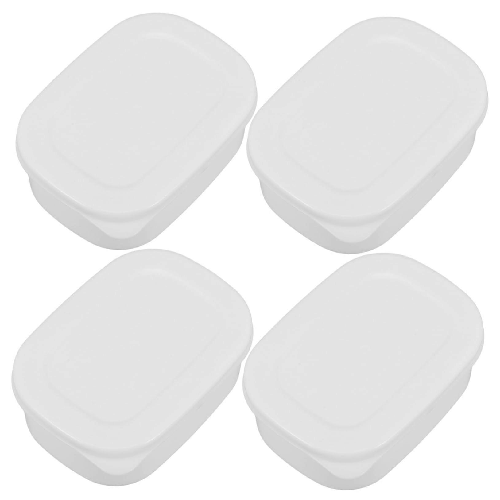 10Pcs Food Storage Containers with Lids, Compact Fridge Organizer for Grains, Rice and Snacks