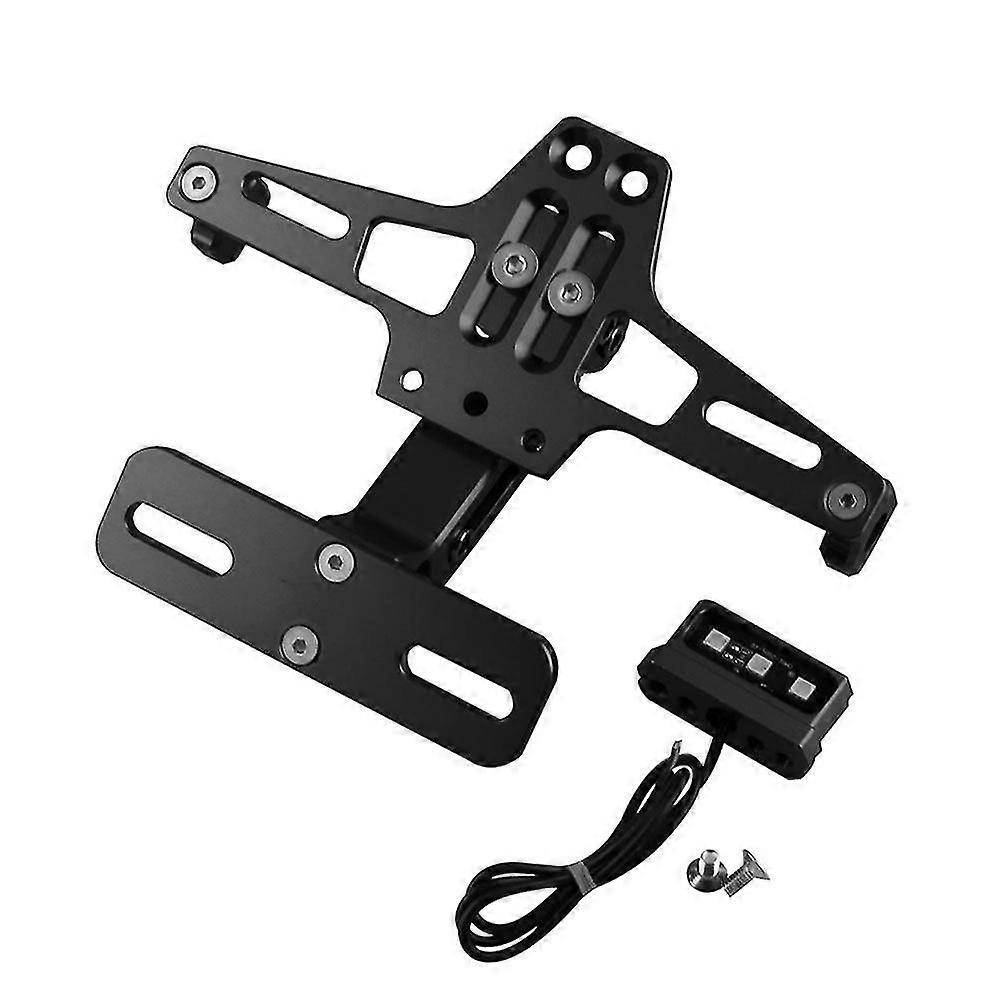 Universal Cnc Motorcycle Adjustable License Number Plate Frame Holder Bracket