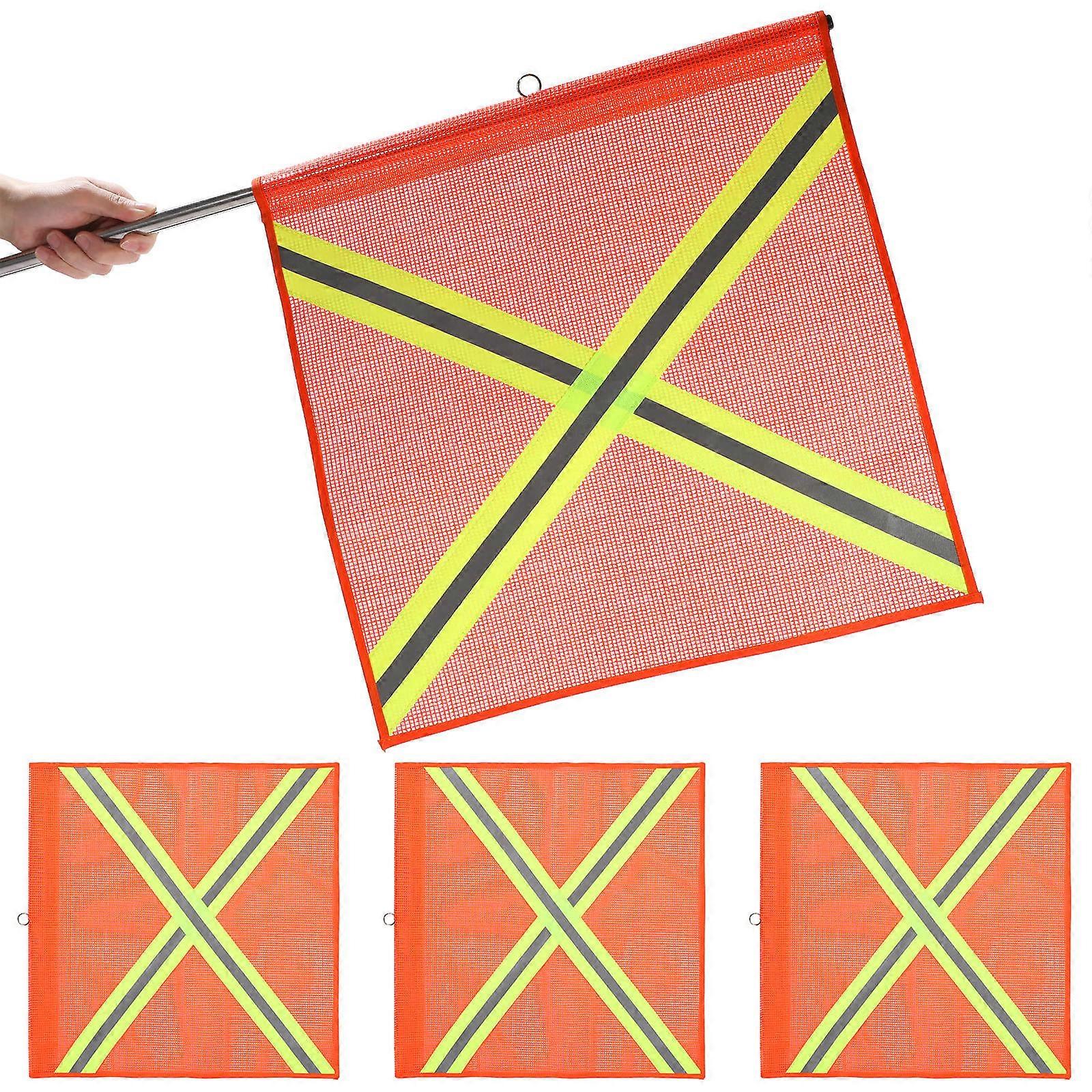 PVC Reflective Traffic Safety Flags for Trucks with Warning Function 4Pcs