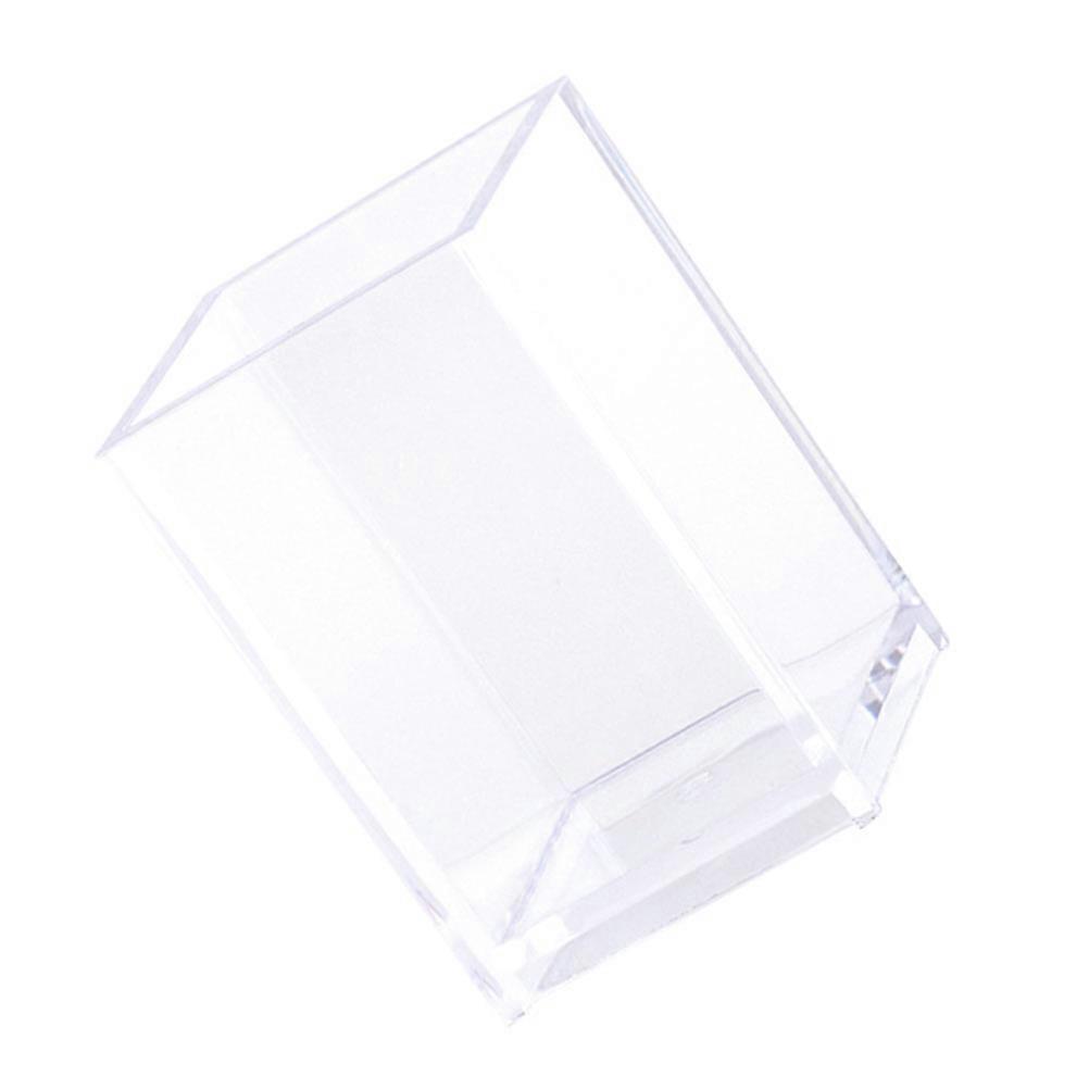 Pen Holder Desktop Storage Box Transparent for Cosmetic Use 1Pcs