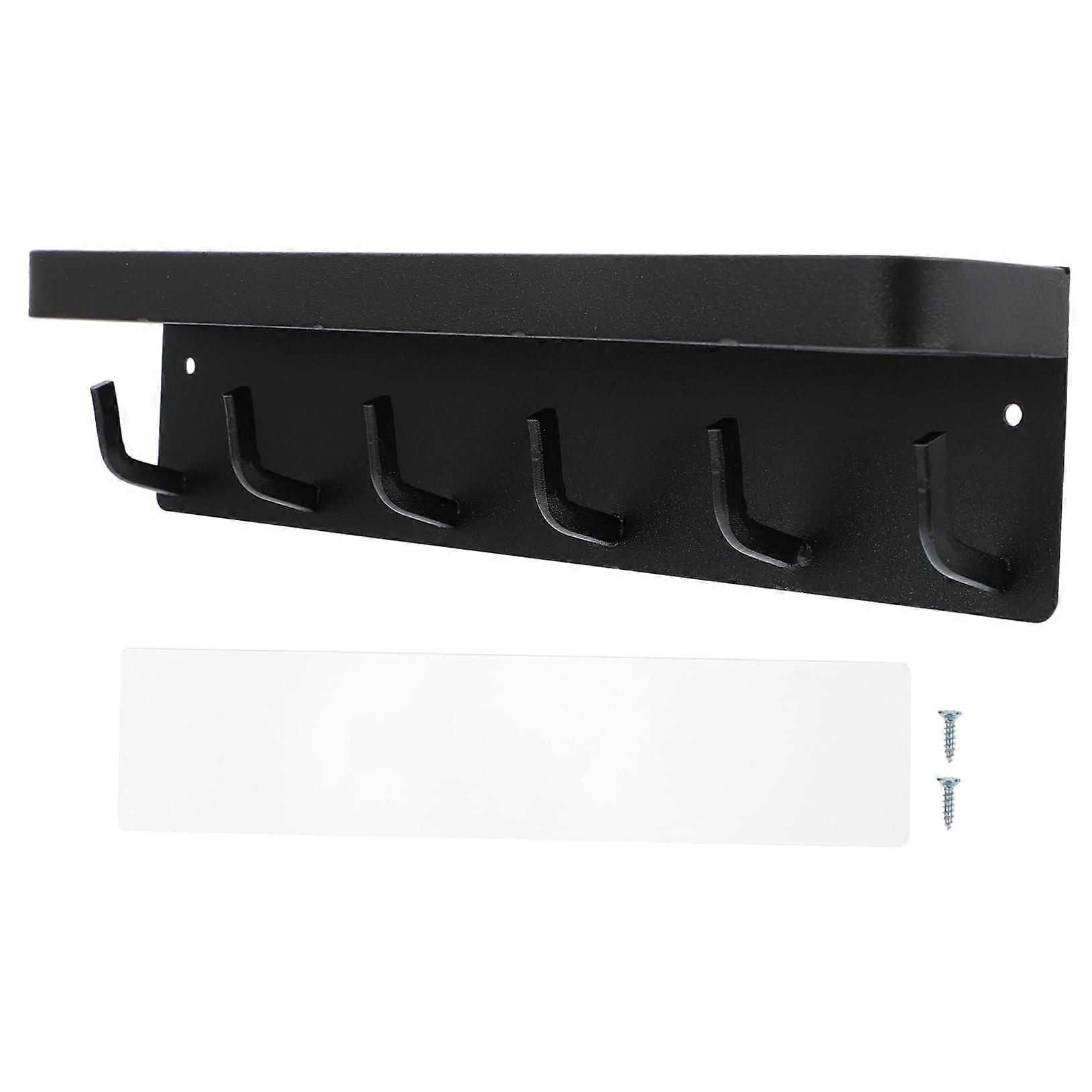 Wall Mounted Storage Rack with Multi Hooks for Entryway Coats and Keys, Over Door Organizer