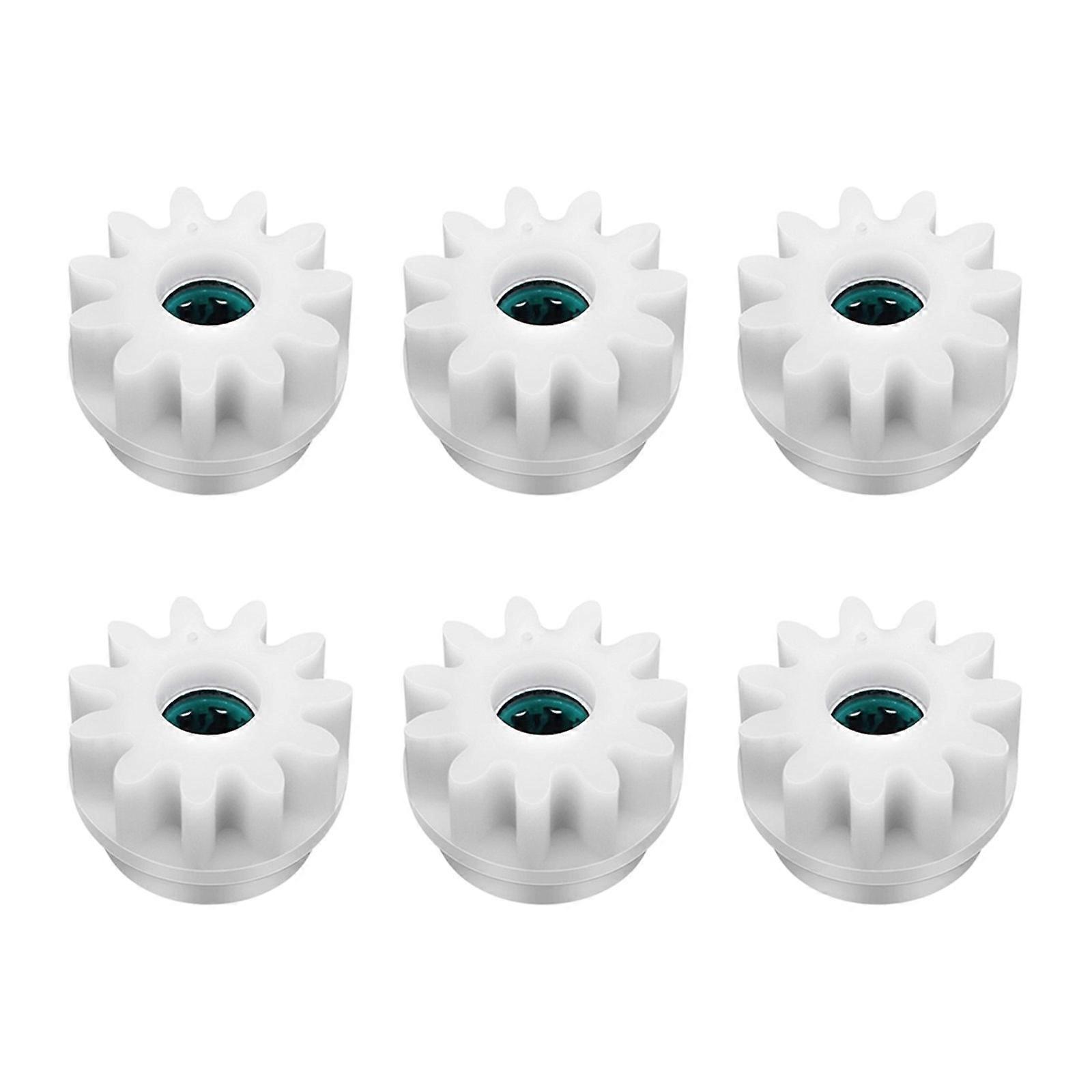 6PCS Premium Drive Component for Mops Delivering Construction Easy Replacement and Optimal Cleaning Performances  White