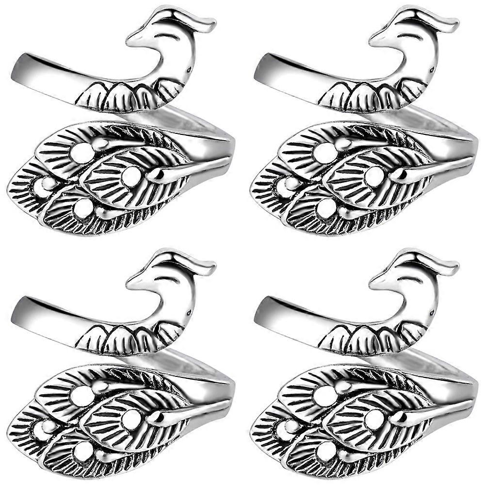 Sewing Threaders Yarn Wrapping Hand Tool Ring Shape Winder Metal Practical Projects 4Pcs